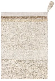 Krémový prateľný ručne tkaný bavlnený koberec 200x300 cm Bloom Natural – Lorena Canals