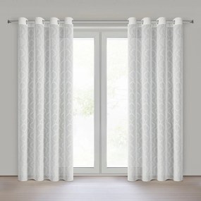 ZÁCLONA NA KRÚŽKOCH RAYA 140X250 CM VZOROVANÁ