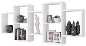 Nástenná polica TRIO 65x161 cm biela