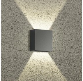 Brilagi – LED vonkajšie nástenné svietidlo DOUBLERAY, LED 4 W / 230 V, antracit, krytie IP65