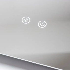 Brilagi - LED stmievateľné kúpeľňové vyhrievané zrkadlo s podsvietením DIANA LED/13W/230V 60x40 cm IP44