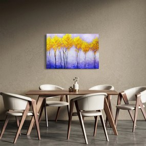 Obraz žltých stromov (90x60 cm)