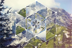 Obraz - Geometrický obrazec (90x60 cm)