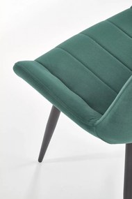 Designová stolička Minna tmavozelená
