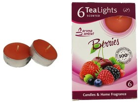 Sviečka čajová BERRIES 6ks MSC-TL1004