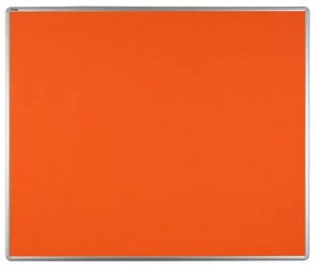 Textilná nástenka ekoTAB v hliníkovom ráme, 1200 x 900 mm, oranžová