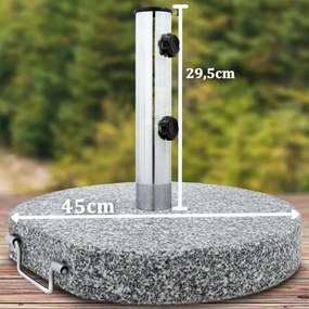 Anaterra Žulová základňa slnečníka, okrúhla, 30 kg