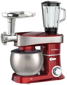 Multifunkčný kuchynský robot BestBerg BBR-2000R / 2000 W / 6 l / 6 rýchlostí / červená