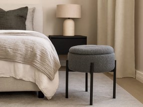 CH Taburetka s úložným priestorom Nora - sivá