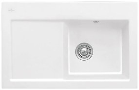 Villeroy & Boch Subway 45 - Keramický vstavaný drez 780x510 mm, alpská biela CeramicPlus 671401R1