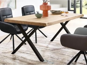 Jedálenský stôl z dubového dreva Chris X, 160x90 cm%