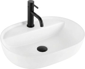 Rea Aura 51, umývadlo na dosku 505x385x135 mm, biela matná, REA-U7340