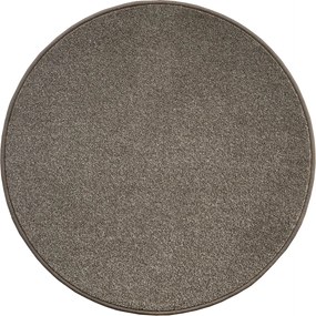 Vopi, Kusový koberec Messina hnedá kruh, 80x80 (priemer) kruh, hnedá, obývacia izba