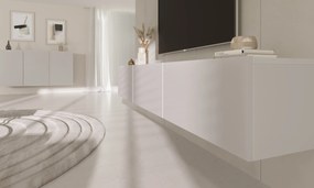 Závesný TV stolík Dallas 160 cm biely