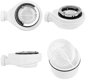 Rea Bazalt, sprchová vanička 100x80x2,5 cm, biela, REA-K3902