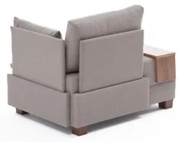 Rohové kreslo TULA béžové pravé