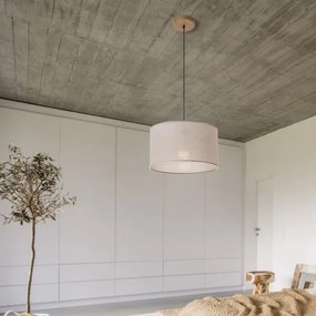 Brilagi - LED Luster na lanku ANTHONY 1xE27/60W/230V dub/béžová