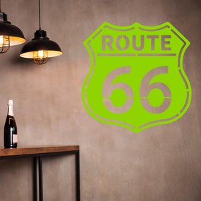 Veselá Stena Samolepka Route 66 Farba: zelená, Veľkosť: 80 x 80 cm