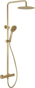 Sprchová súprava s termostatickou batériou DRAGOR, kartáčovaná mosadz