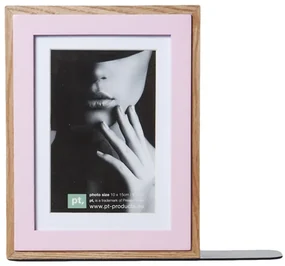 Knižná zarážka Present Time, fotorámik, Pink