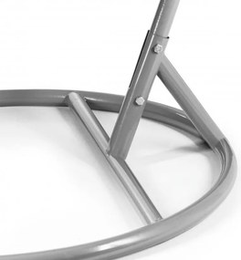 Sivý stojan na závesné hojdacie kreslo