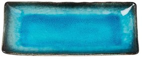 Modrý keramický servírovací tanier MIJ Sky, 29 x 12 cm