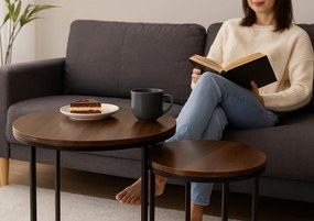 CH Konferenčné stolíky Paula - hnedá