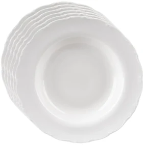 Orion Súprava porcelánových hlbokých tanierov Mona lem 6 ks, 23 cm