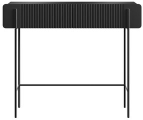 Toaletný stolík Malmi 100 cm - čierny mat / čierna