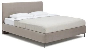 Čalúnená dvojlôžková posteľ taupe s matracom/s roštom 160x200 cm Noira Slim – Bonami Selection