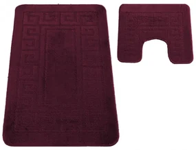 Sada kúpeľňových koberčekov Montana Ethnic Aubergine