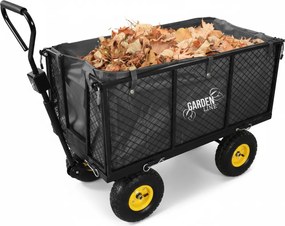 Garden Line XL DVOJFUNKČNÝ ZÁHRADNÝ VOZÍK – ČIERNY S PLACHTOU