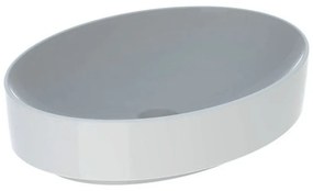 GEBERIT VariForm oválne umývadlo na dosku bez otvoru, bez prepadu, 550 x 400 mm, biela, 500.771.01.2