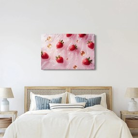 Obraz - Jahody v bublinách (90x60 cm)