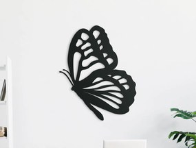 drevko Drevená nálepka Poletujúci motýľ Rozmer obrazu: 40,5 x 32,5 cm, Farba dekorácie: Čierna