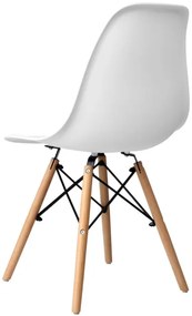 Jedálenská stolička PARIS hnedá / biela