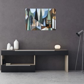 Obraz - Prírodná geometrická abstrakcia II. (70x50 cm)
