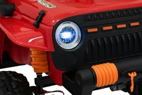 Elektrické autíčko Jeep Monster červené