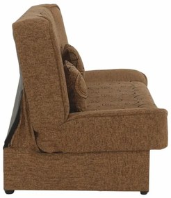 Kondela Pohovka, rozkladacia, látka zlatá + vzor, ASIA NEW