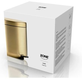 Nášľapný odpadkový kôš z nehrdzavejúcej ocele v mosadznej farbe 4 l Ume Brass – Zone