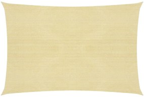 vidaXL Tieniaca plachta 160 g/m², béžová 5x7 m, HDPE