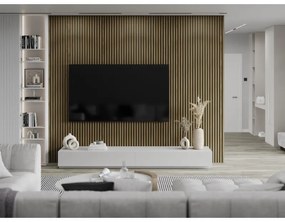 Mexen Lam-F, akustické stenové lamely 275 × 31,5 cm, filc 6 mm, dub klasický, S105-275317-2812-072