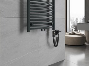 Mexen Ares, elektrické vykurovacie teleso 1200x400 mm + vykurovacia tyč 600 W, antracitová, W102-1200-400-2600-66