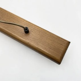 Luster na lanku AIDA 3xE27/15W/230V pr. 25 cm dub/rafia