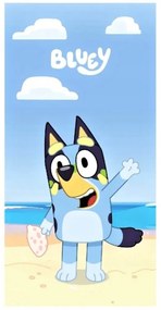 Bavlnená osuška Bluey na pláži - 100% bavlna s gramážou 320 g/m² - 70 x 140 cm