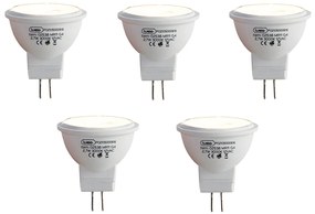 Sada 5 LED žiaroviek G4 MR11 2,7 W 210 lm 3000 K 12 V