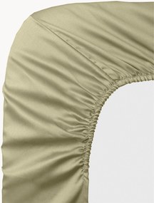 Elastická plachta na kontinentálnu posteľ z bavlneného saténu Ava, V 40 cm