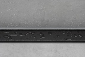 Hansgrohe RainDrain Match, vrchná sada sprchového žľabu 800 s výškovo nastaviteľným rámom, čierna matná, HAN-56038670