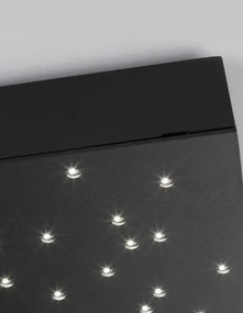 Stropné svietidlo LED so stmievaním Cielo 30 čierne s diaľkovým ovládaním