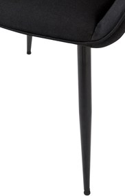 Jedálenská stolička látka Vessa - čierna